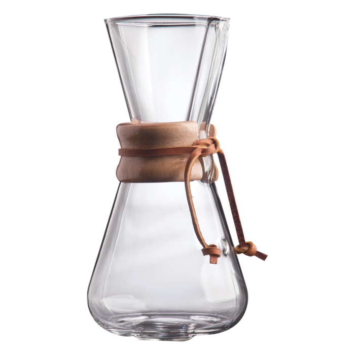 Chemex 3 Cup Coffee Maker - Classic & Glass Handle Styles